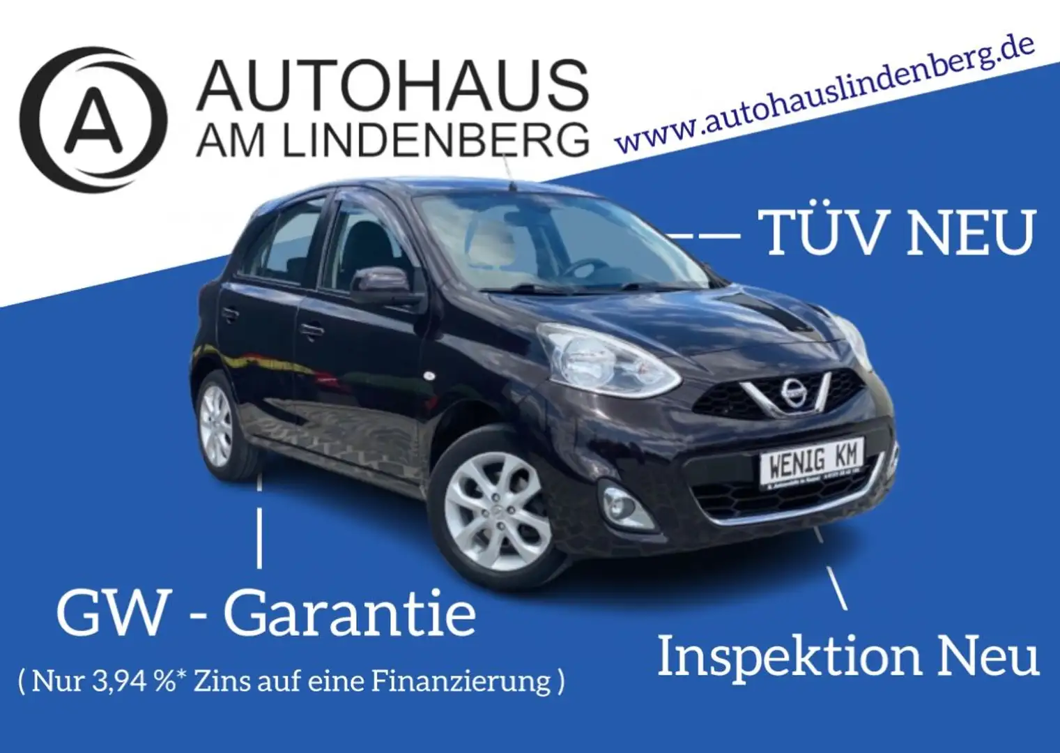 Nissan Micra Acenta*83.000KM*TEMPOMAT*KLIMAAUT.*SHZ Fialová - 1