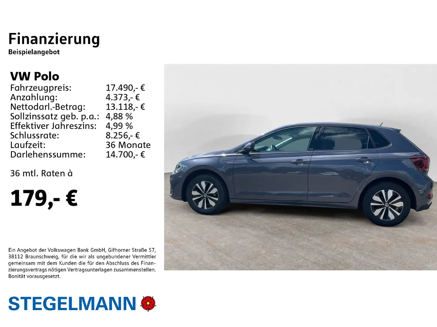 Volkswagen Polo VI 1.0 TSI Move *Navi*LED*Sitzheizung* Grau - 2