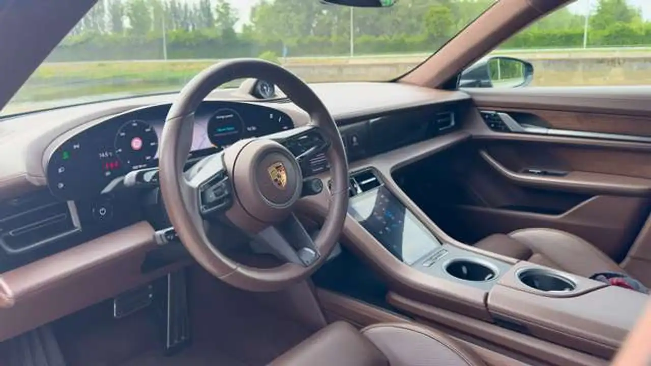 Porsche Taycan 'Turbo' 93.4 kWh Wood Interior 625 pk Full Op, миниатюра 7