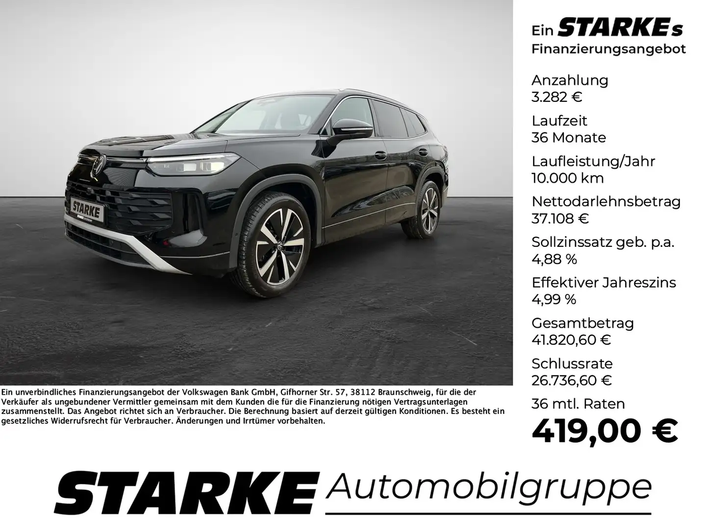 Volkswagen Tayron 1.5 eTSI DSG Life Schwarz - 1