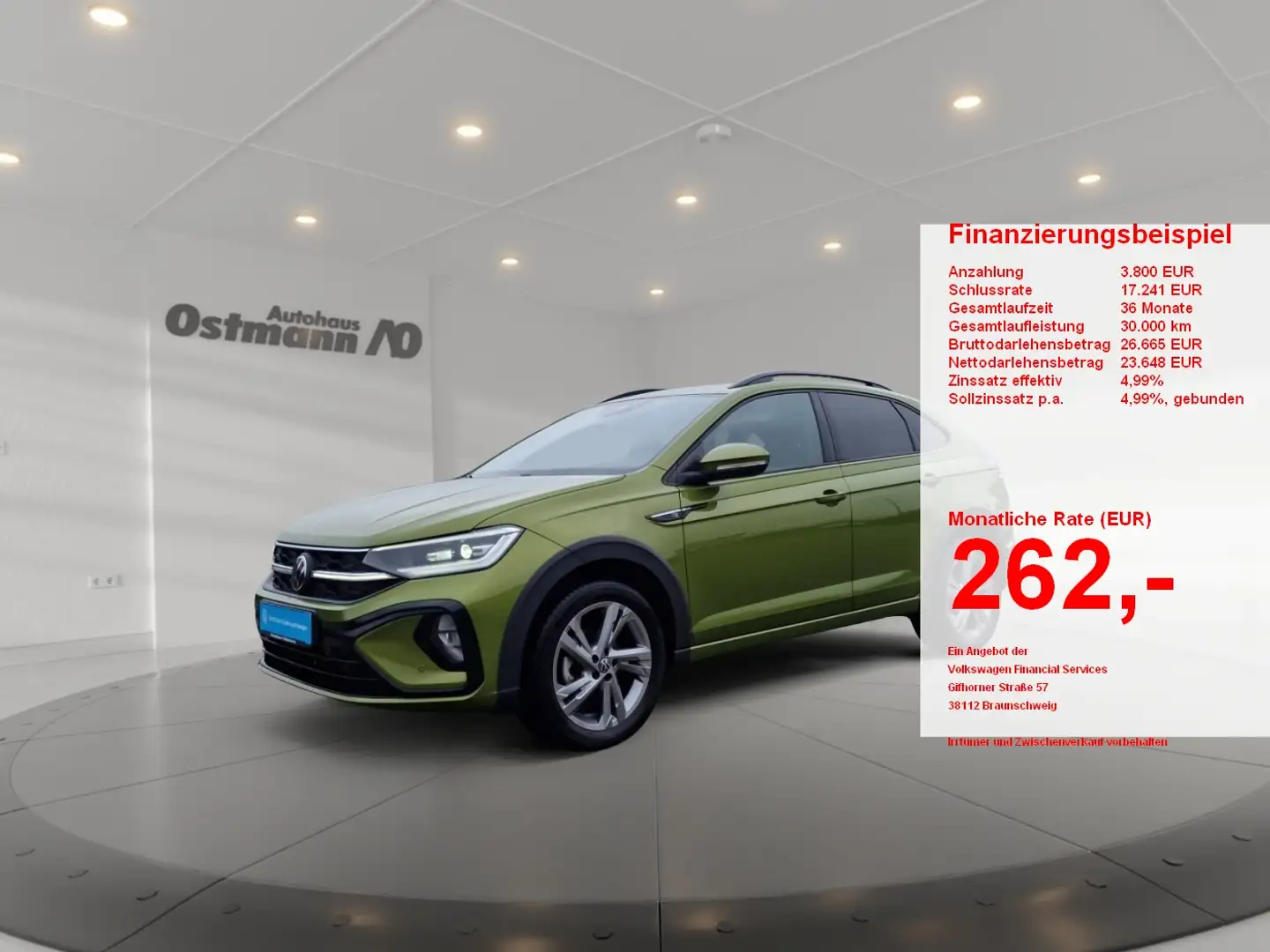 Volkswagen Taigo 1.5 TSI R-Line 2xKlima AHK AUT KlimaA LED Grün - 1