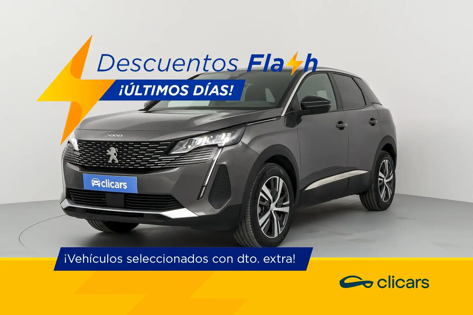 Peugeot 3008 Hybrid 136 Allure eDCS6 Gris - 1