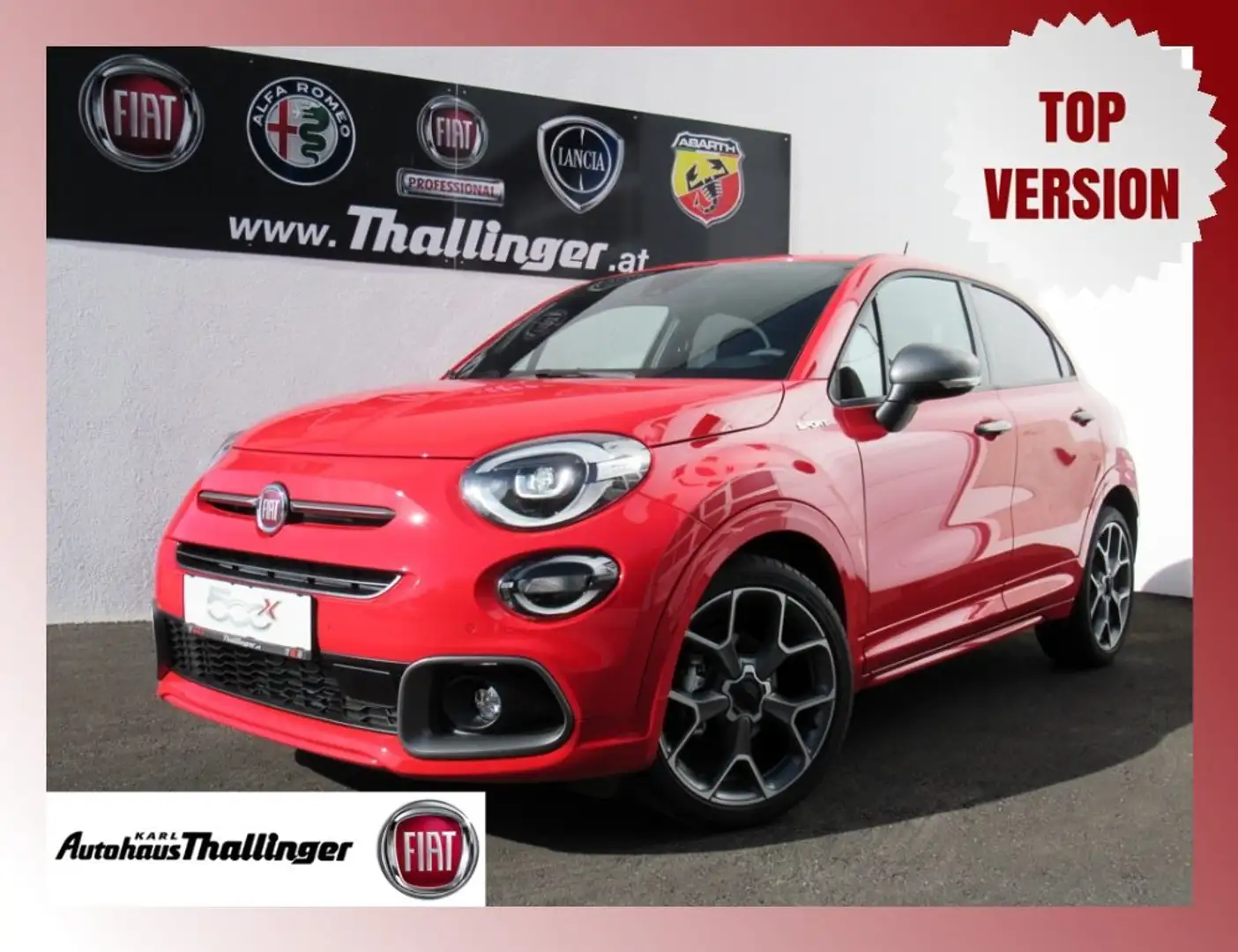 Fiat 500X FIREFLY TURBO 120 SPORT Rot - 1