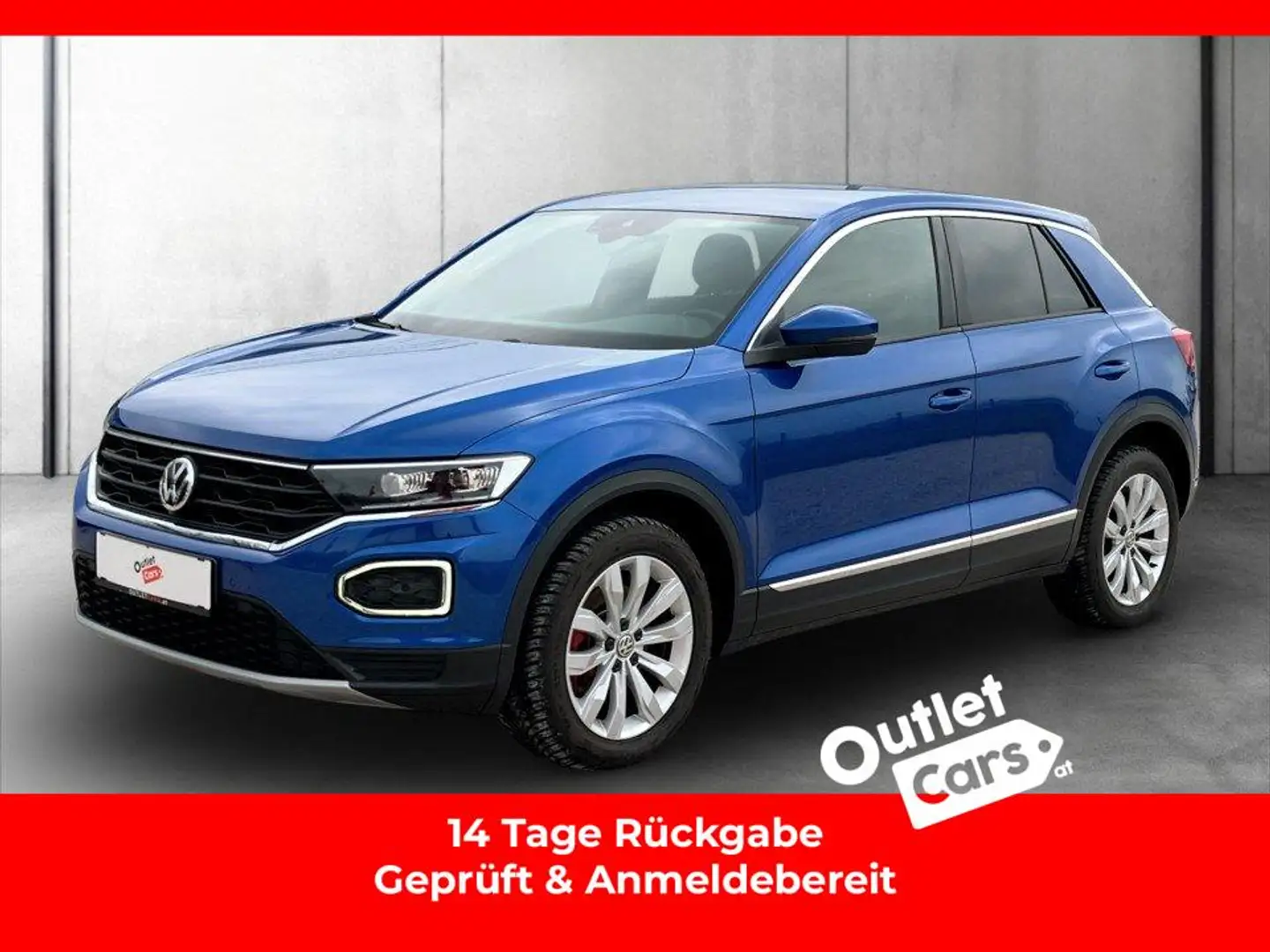 Volkswagen T-Roc 2.0 TDI Sport ASSIST+LED+NAVI+RADAR+LM+PDC Blau - 1