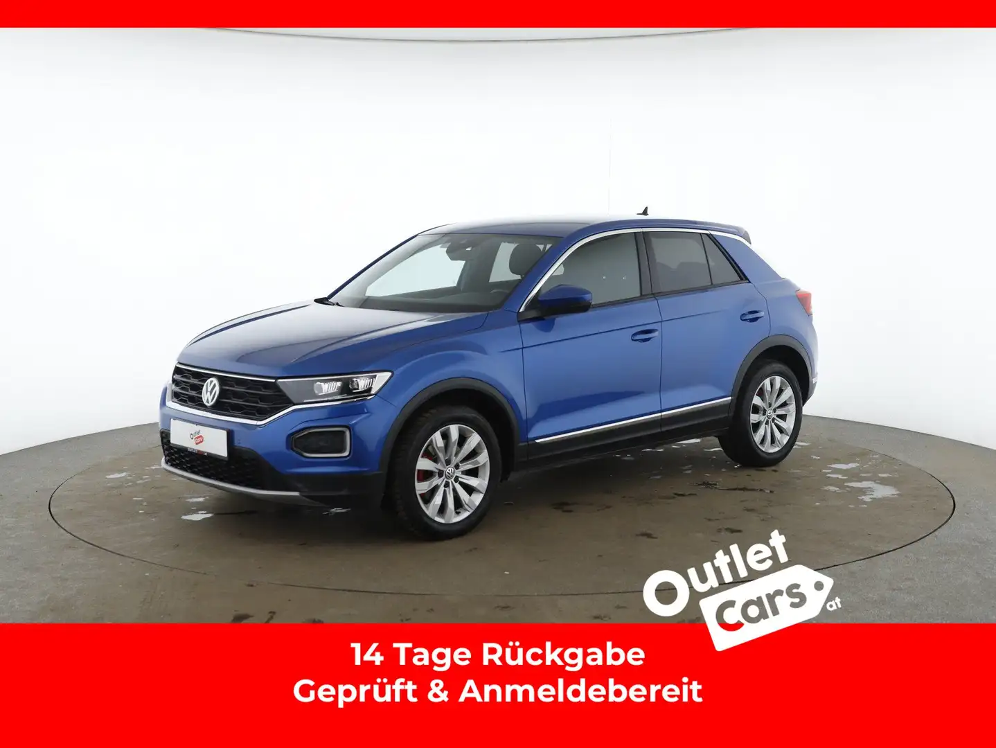 Volkswagen T-Roc 2.0 TDI Sport ASSIST+LED+NAVI+RADAR+LM+PDC Blau - 1