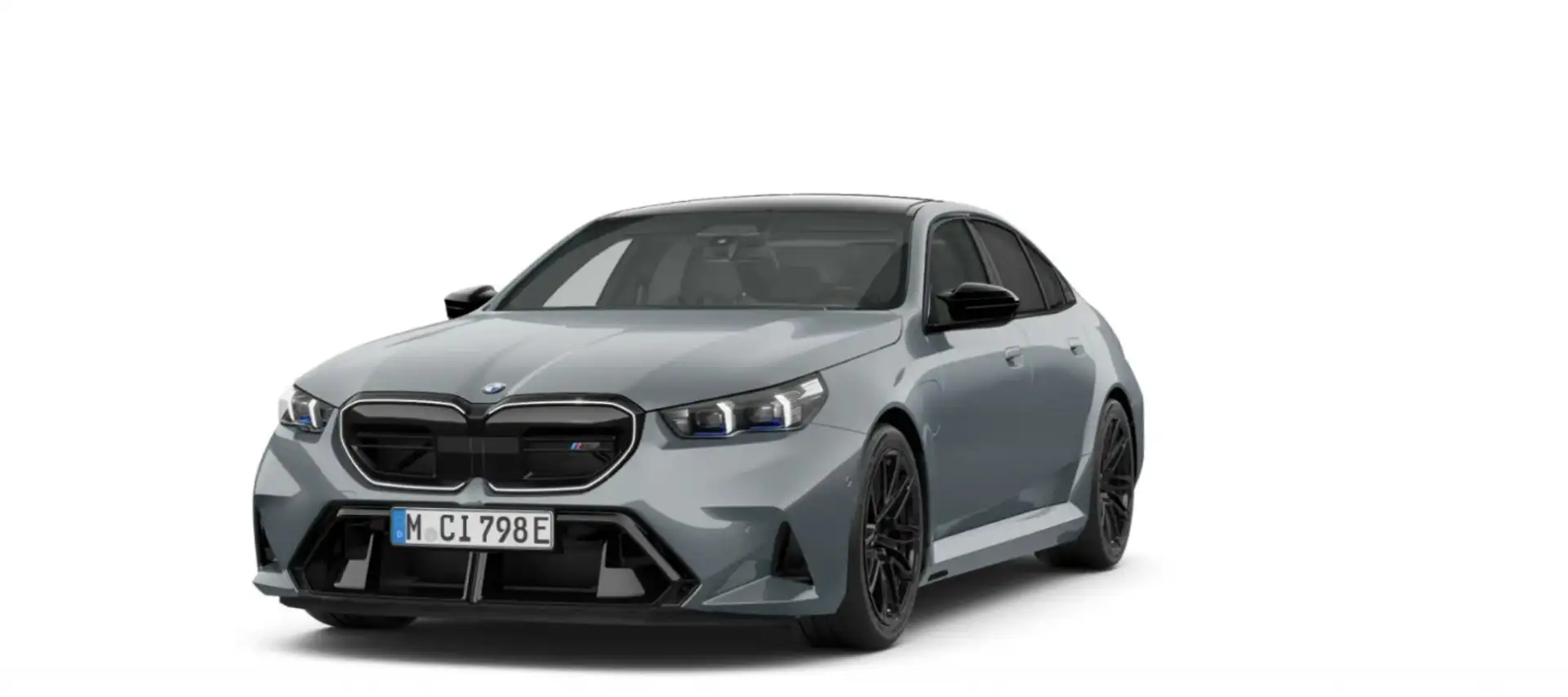 BMW M5 LIMOUSINE. STORM BAY METALLIC LEDER SCHWARZ.++ Schwarz - 2