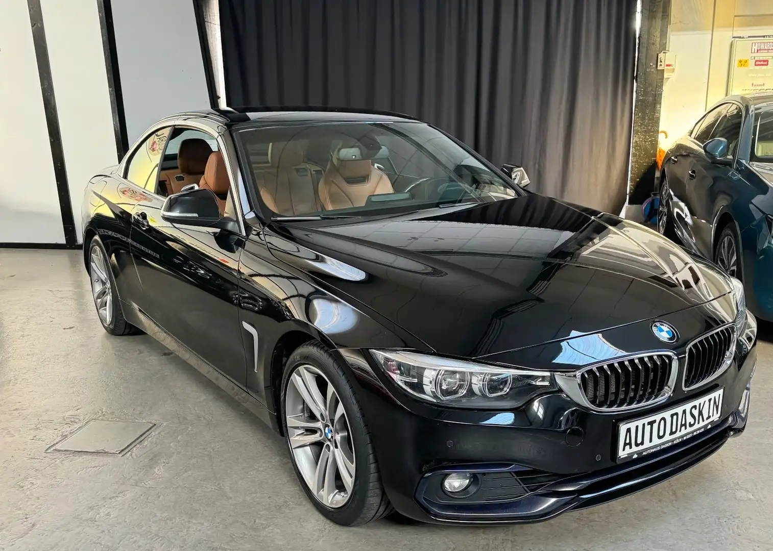 BMW 430 i Cabrio Sport Line NAVI/LEDER/TEMPOMAT Noir - 1