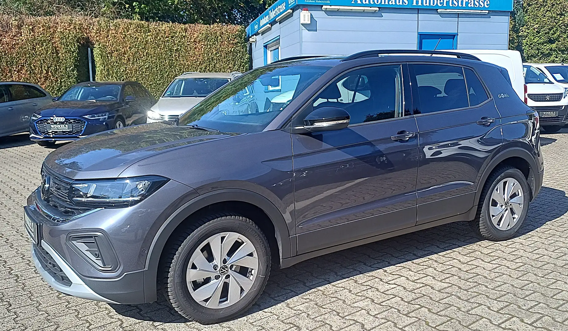 Volkswagen T-Cross Goal-Klimaaut-Navi-Kamera-Leder-Sitzhg-Alu-PDC-DAB Grau - 1