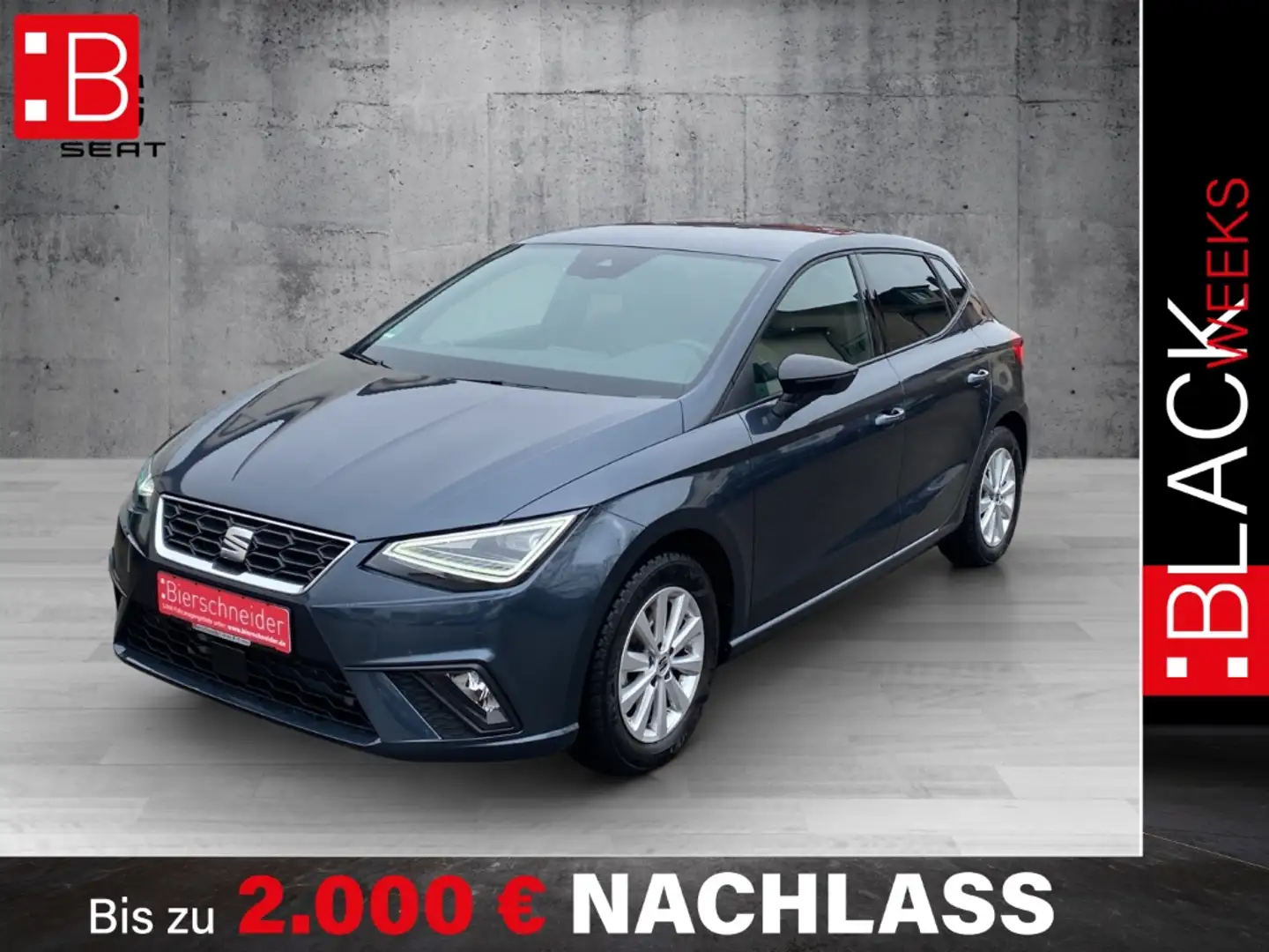SEAT Ibiza FR 1.0 TSI ab 177,- EUR mtl. Sonderzahlung € LED K Grau - 1