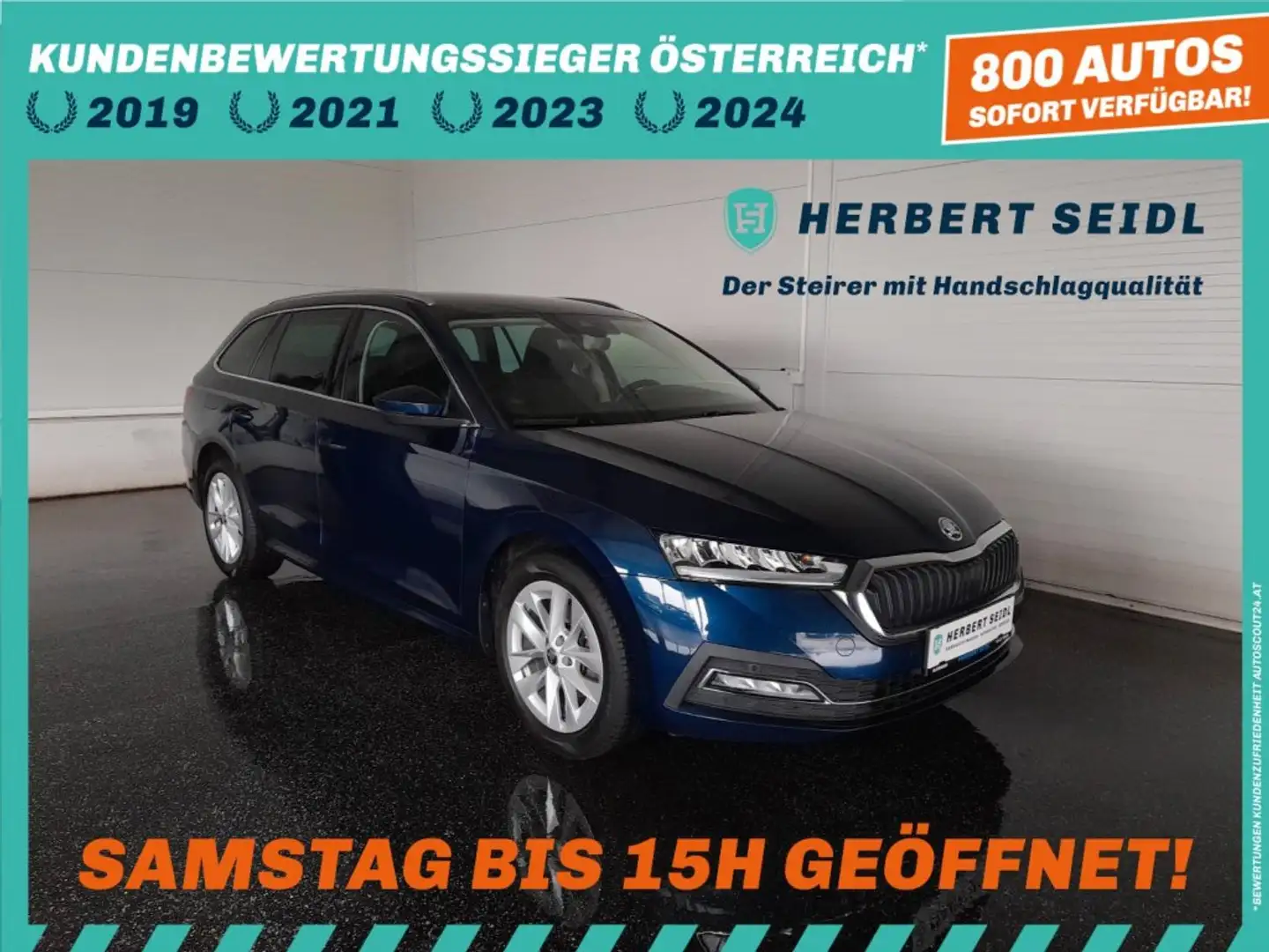 Skoda Octavia Combi STYLE 2,0 TDI DSG *LED & DYN BLINKER / VIRTUELL / HEAD-UP / NAVI / AHV / ACC / MEMORY SPORTSITZE* Blau - 1