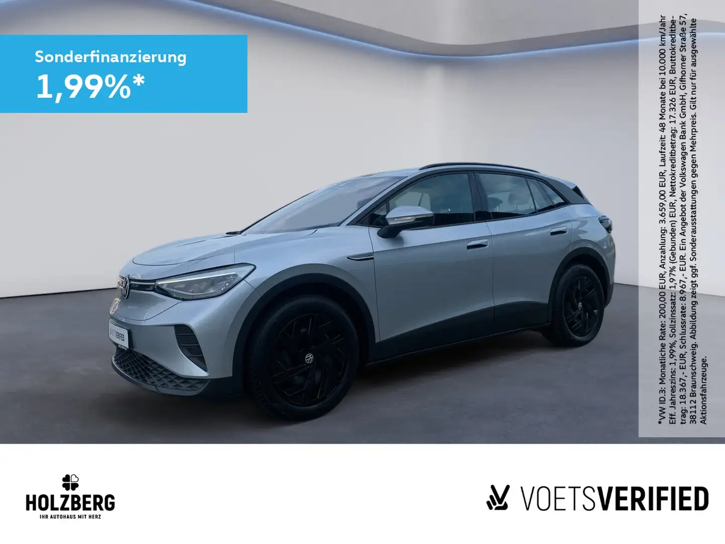 Volkswagen ID.4 (E21)(09.2020->) Pro Performance 150 kW AHK+LED... Jaune - 1