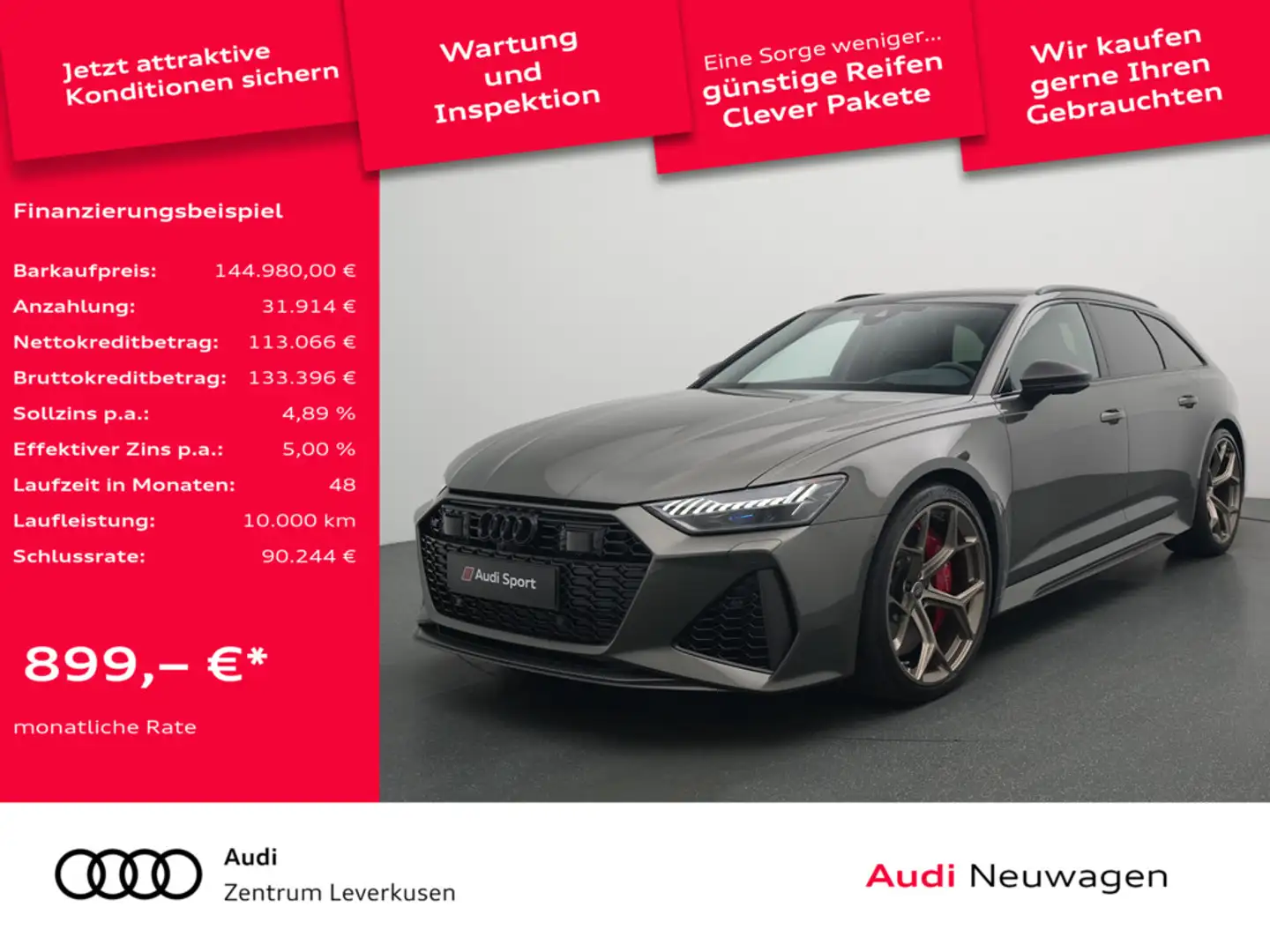 Audi RS6 Avant performance 305km/h KERAMIK LASER P Verde - 1