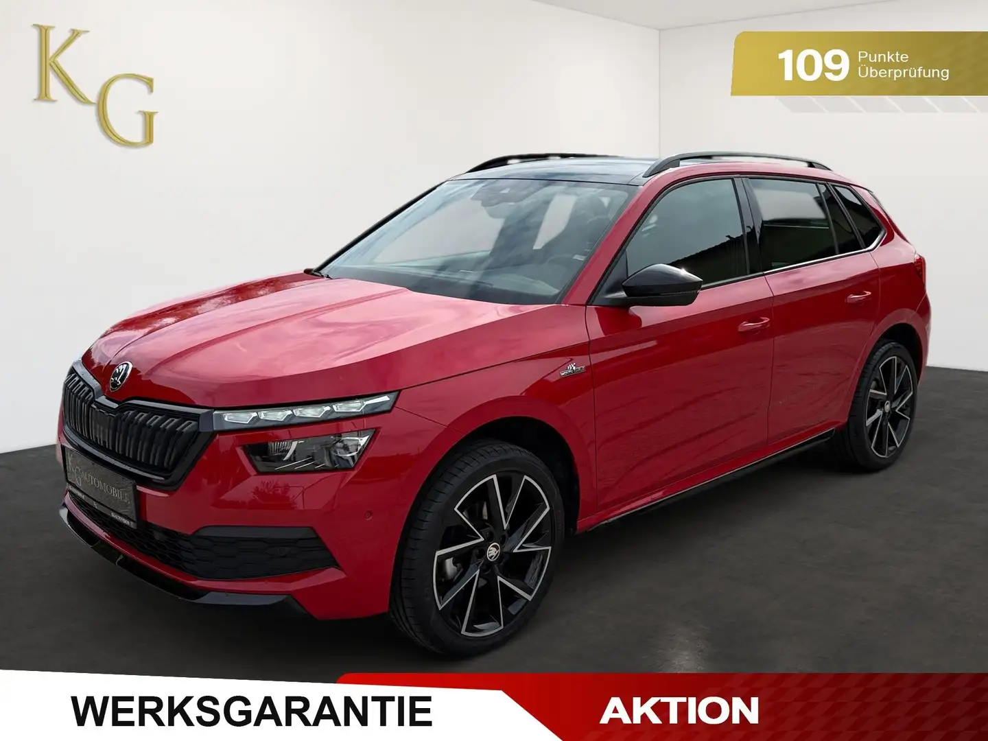 Skoda Kamiq 1,0 TSI Monte Carlo DSG ab ca. 210€ monatlich Rojo - 1
