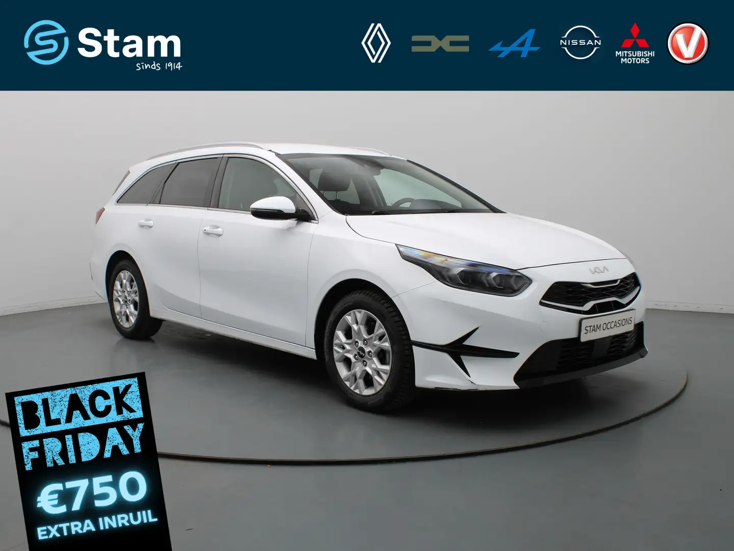 Kia Ceed SW / cee'd SW Sportswagon 120pk T-GDi DynamicPlusLine Camera | A Weiß - 1