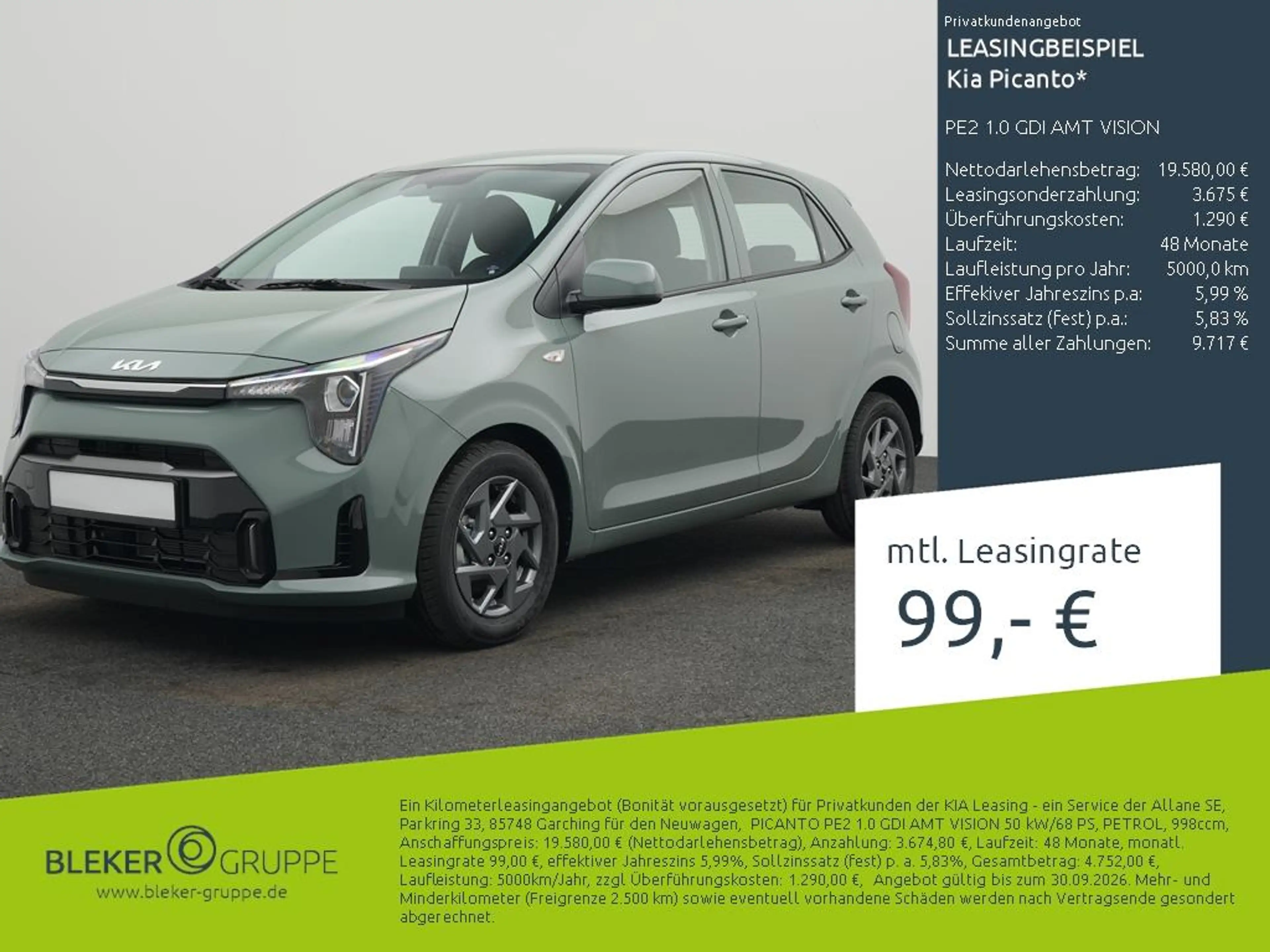 Kia Picanto PE2 1.0 GDI AMT VISION