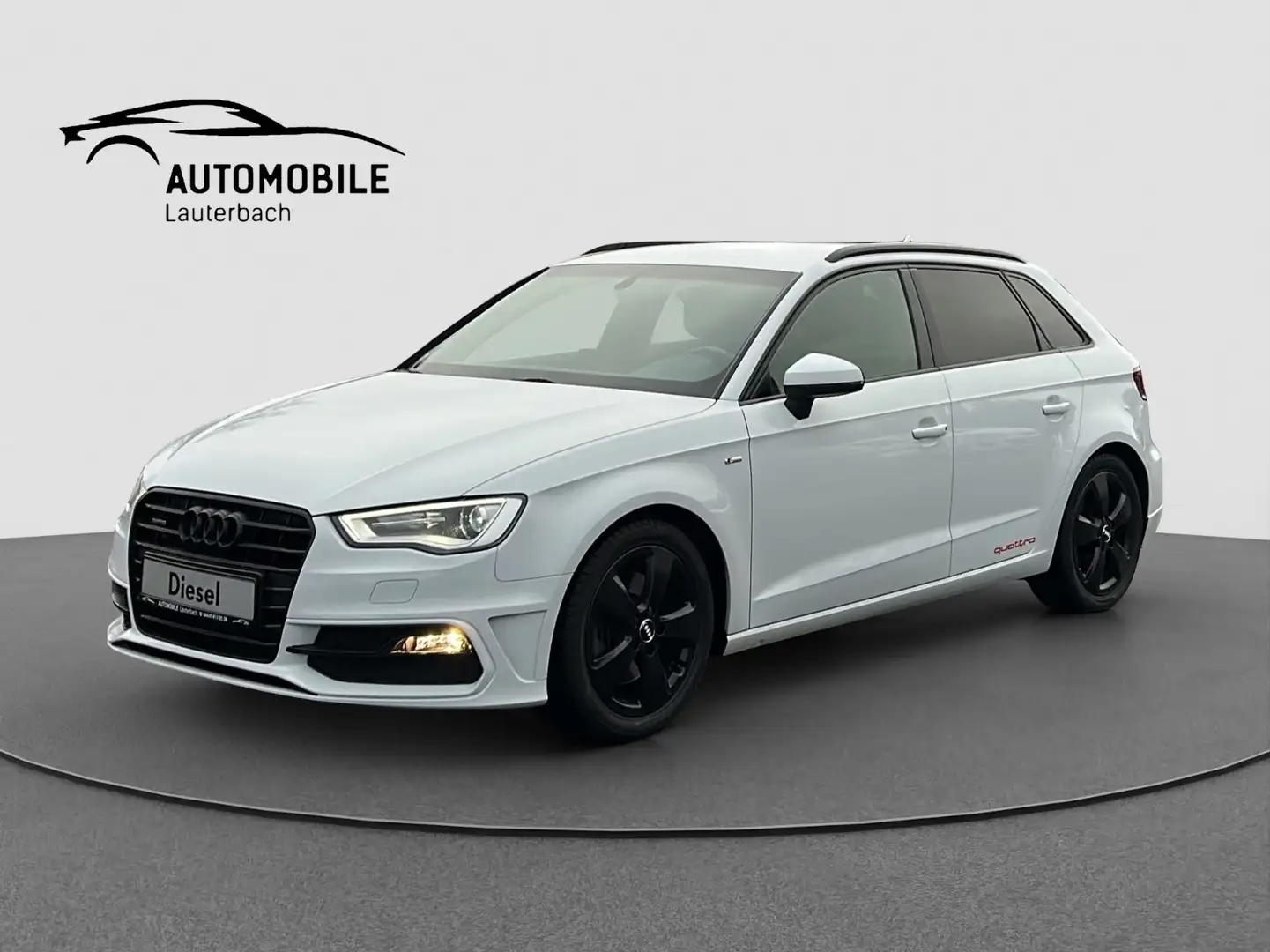 Audi A3 2.0 TDI Sportb quattro S line/AHK/SH/S-Tronic Blanc - 1