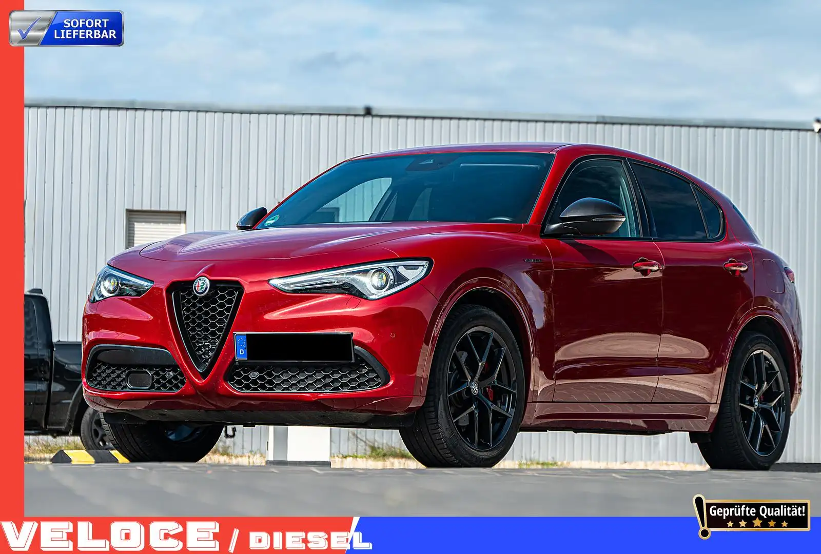 Alfa Romeo Stelvio 2.2 Q4 Veloce,ACC,Navi,DAB,Kamera Rot - 1