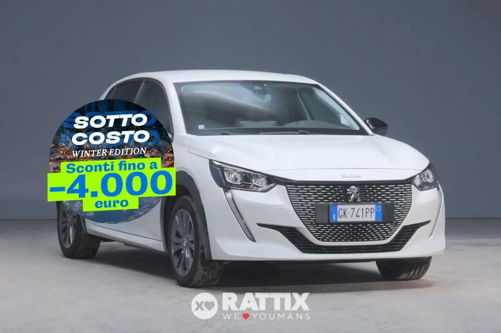 Peugeot e-208 motore elettrico 100kW Allure Pack Blanc - 1