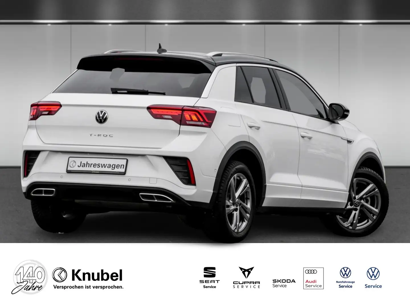 Volkswagen T-Roc R-Line 1.5 TSI DSG LED+ Navi AHK ACC ParkAss. R... Weiß - 2