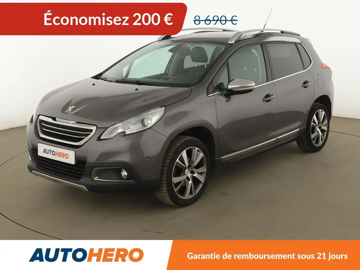 Peugeot 2008 1.6 VTi Feline Titane Gris - 1
