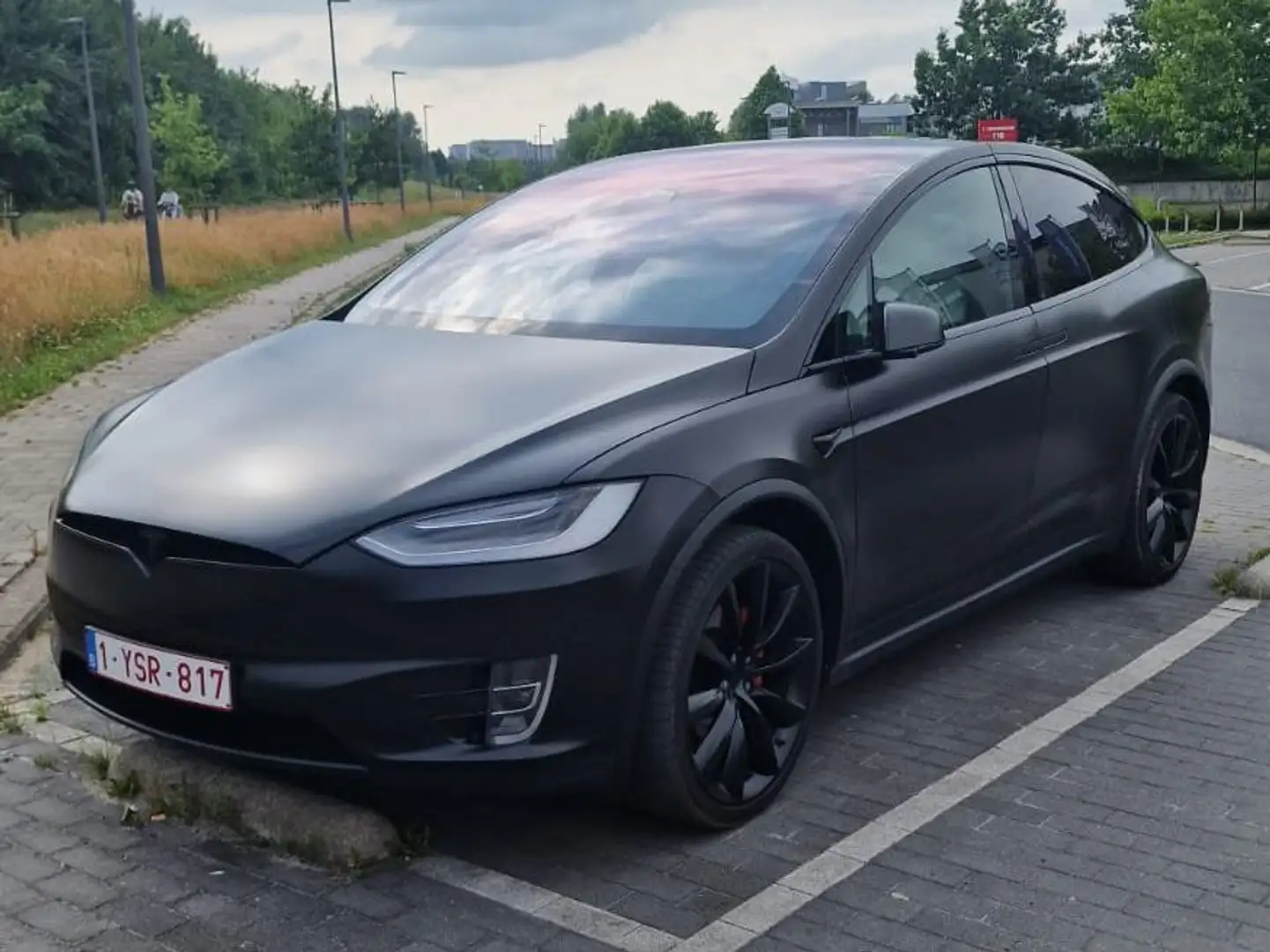 Tesla Model X Model X Performance Full Matte Zwart - 1