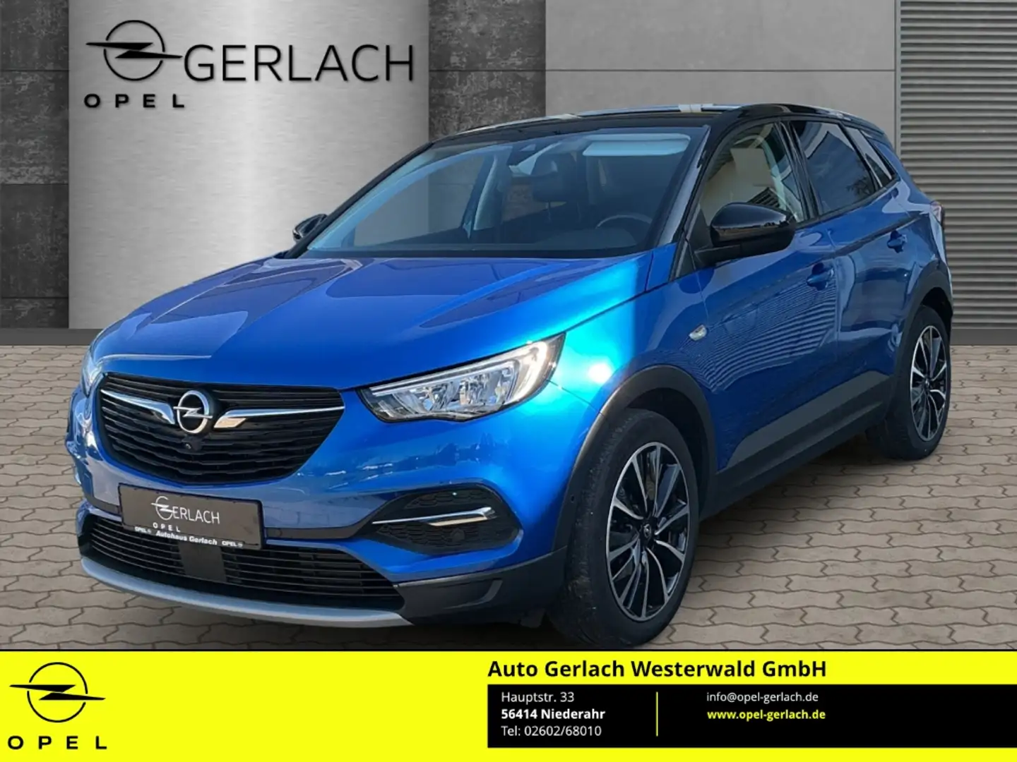 Opel Grandland Elegance 1.2 Turbo EU6d Navi 360 Kamera LED El. He Bleu - 1