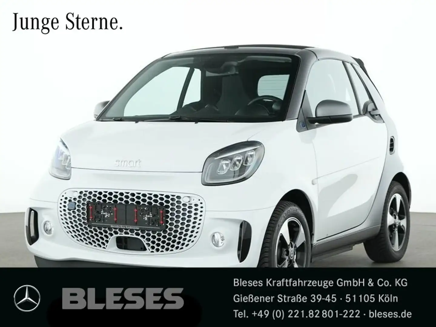 smart forTwo EQ fortwo cabrio Exclusive Plus+22kW+Kamera+LED BC Weiß - 1