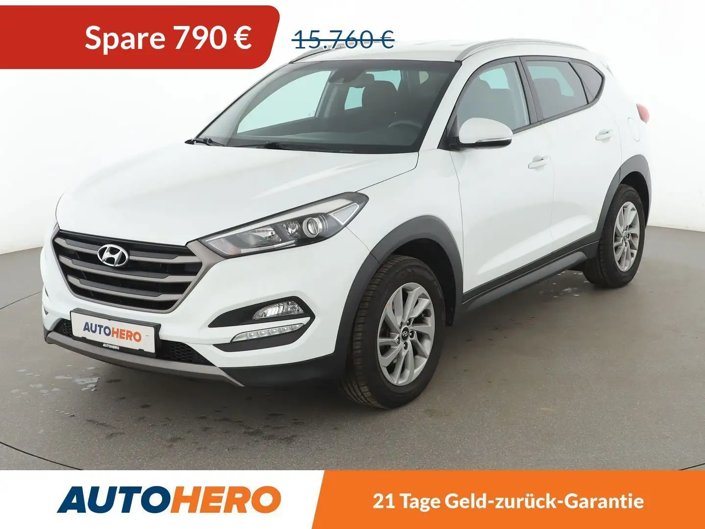 Hyundai TUCSON 1.6 TGDI Intro Edition 4WD *NAVI*LED*PDC*CAM*TEMPO Weiß - 1