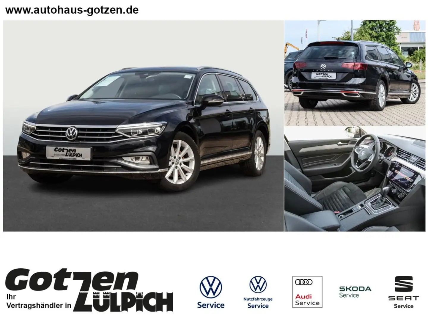 Volkswagen Passat Variant Elegance 2.0 TDI DSG AHK LED Navi Noir - 1