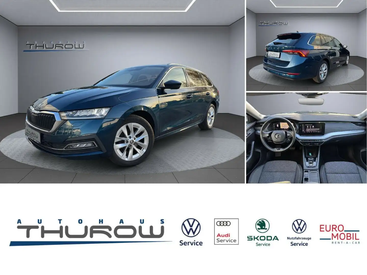 Skoda Octavia Combi 2.0 TDI DSG First Edition Blau - 1