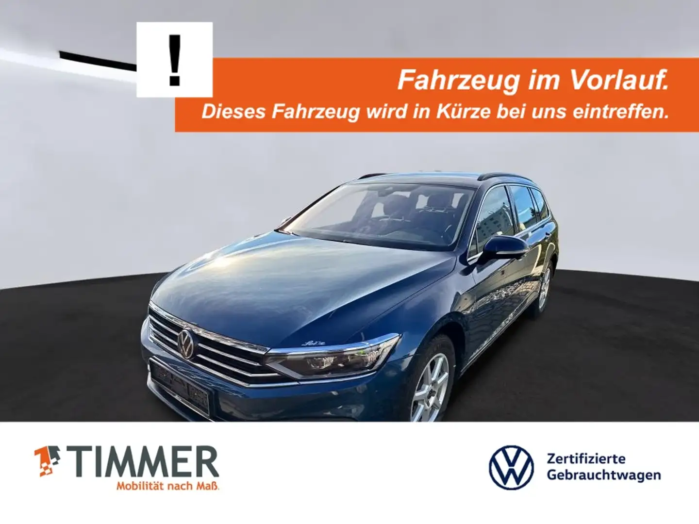 Volkswagen Passat Variant 2.0 TDI BUSINESS +AHK +IQ.LIGHT +ACC +RKAM +NAVI Blau - 1