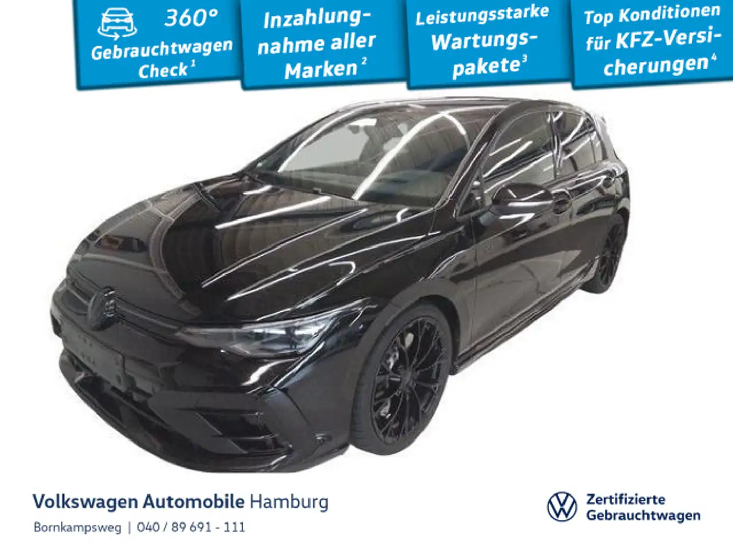Volkswagen Golf VIII 2.0 TSI R Black Edition 4M DSG DCC LED Schwarz - 1