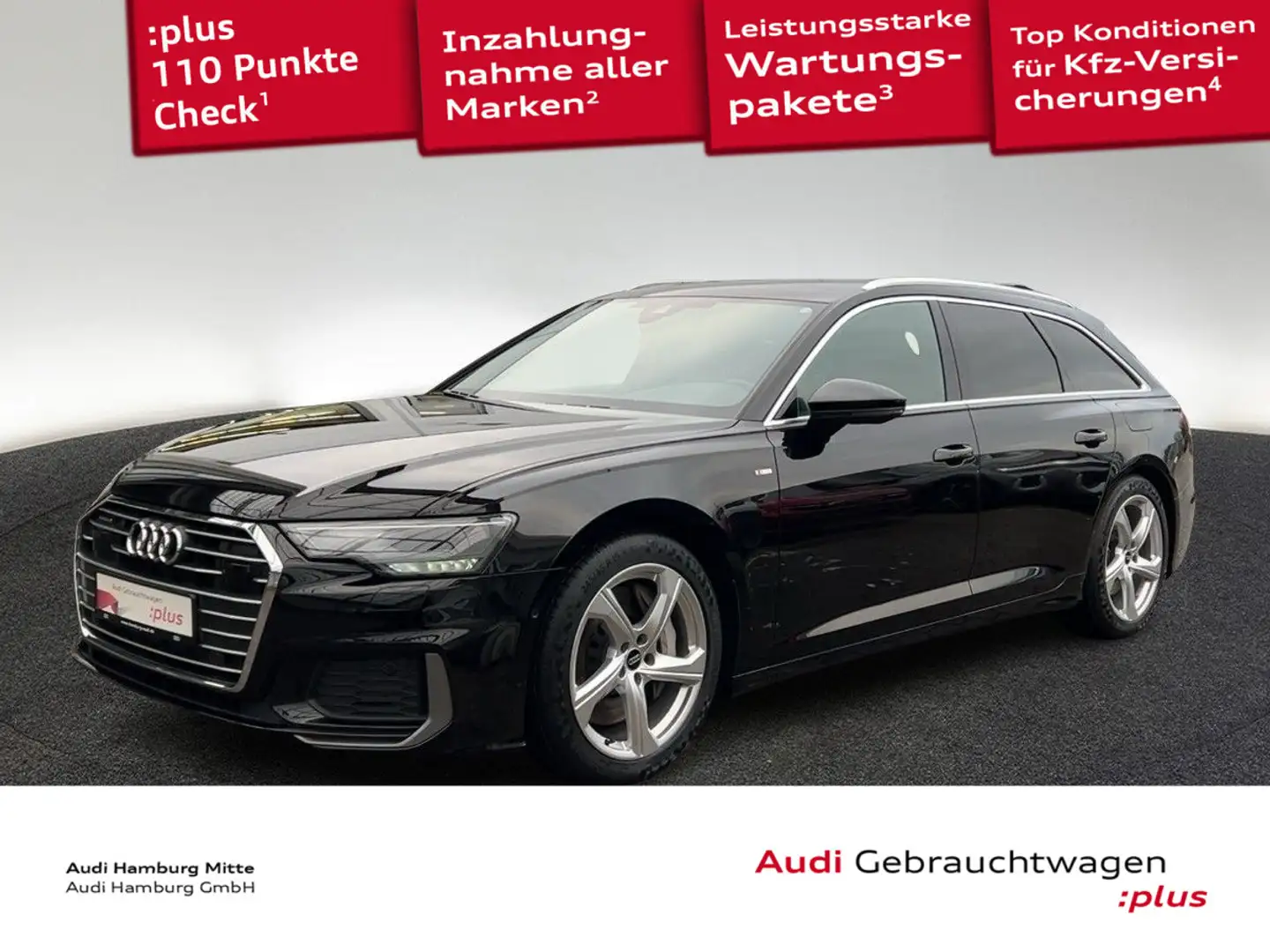 Audi A6 50 TFSI e sport quattro S tronic S line Schwarz - 1
