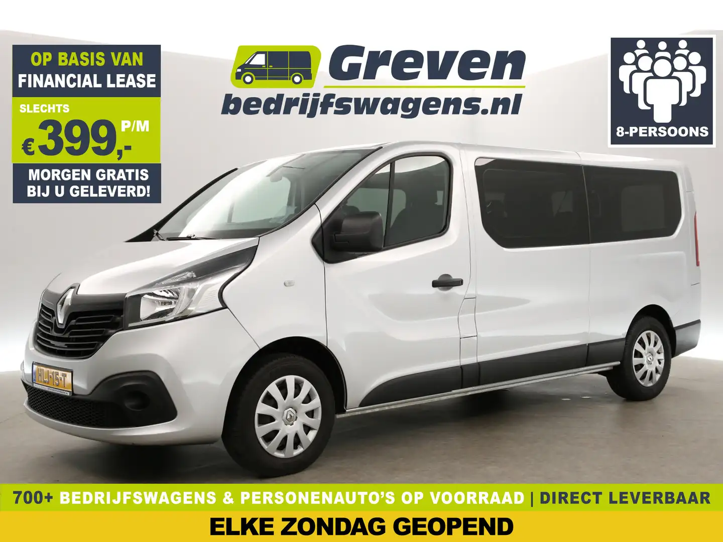 Renault Trafic 1.6 dCi L2H1 | 140PK | MARGE! | 8 Persoons | Taxi Argent - 1