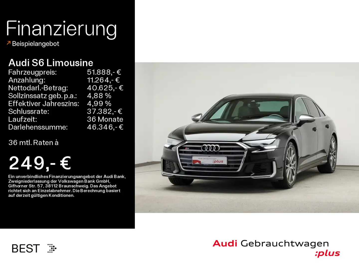 Audi S6 Kamera*Navi*Sound System Negro - 1