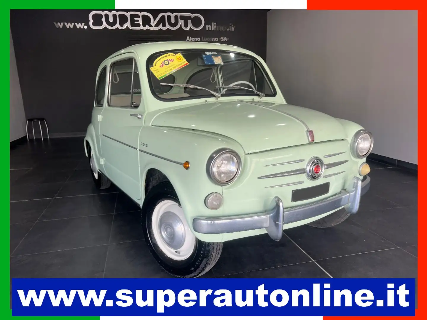 Fiat 600 D 1962 PORTE A VENTO Grün - 1
