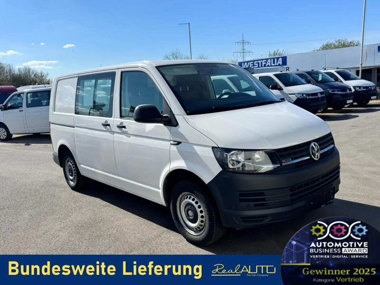 Volkswagen T6 Transporter Kasten TDI 4Motion DSG AHK*NAVI Blanco - 1