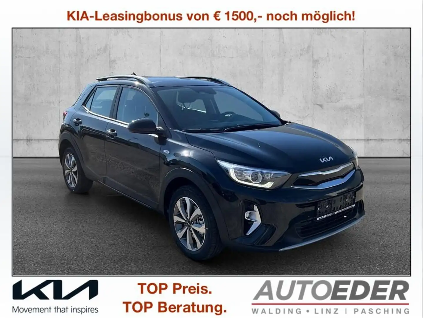 Kia Stonic 1,0 TGDI GPF ISG Silber Schwarz - 1
