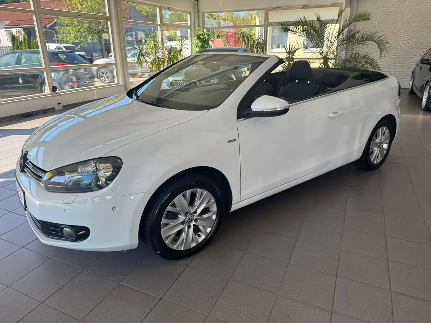 Volkswagen Golf Cabriolet Life-Scheckheftgepflegt-TÜV neu-8 fach-Garantie Weiß - 2