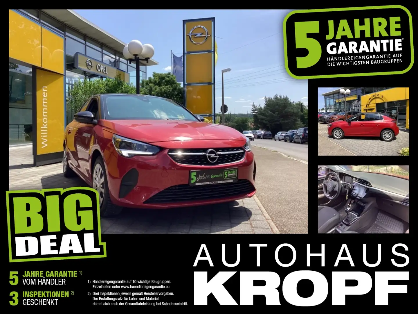 Opel Corsa F 1.2 Turbo Elegance Navi / Kamera Rot - 1