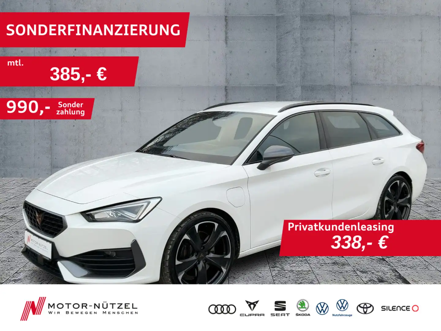 CUPRA Leon ST VZ 1.4 eHybrid LED+NAVI+AHK+ACC+DCC+SHZ Weiß - 1