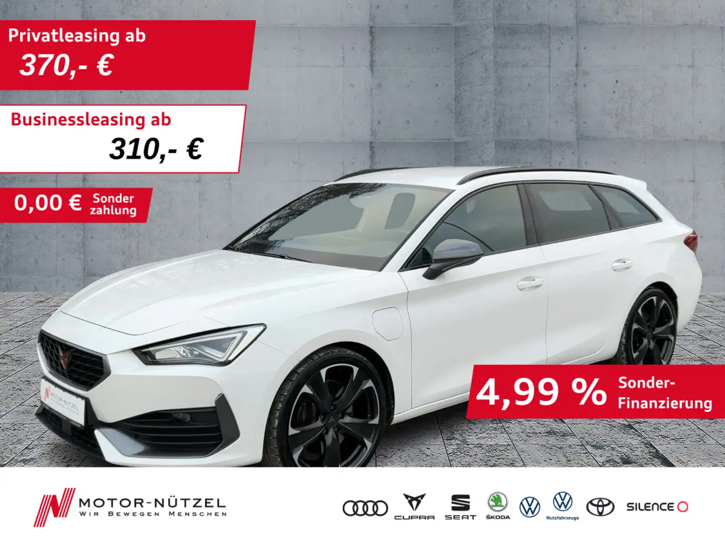 CUPRA Leon ST 1.4 eHybrid LED+NAVI+AHK+ACC+DCC+SHZ+PDC Weiß - 1