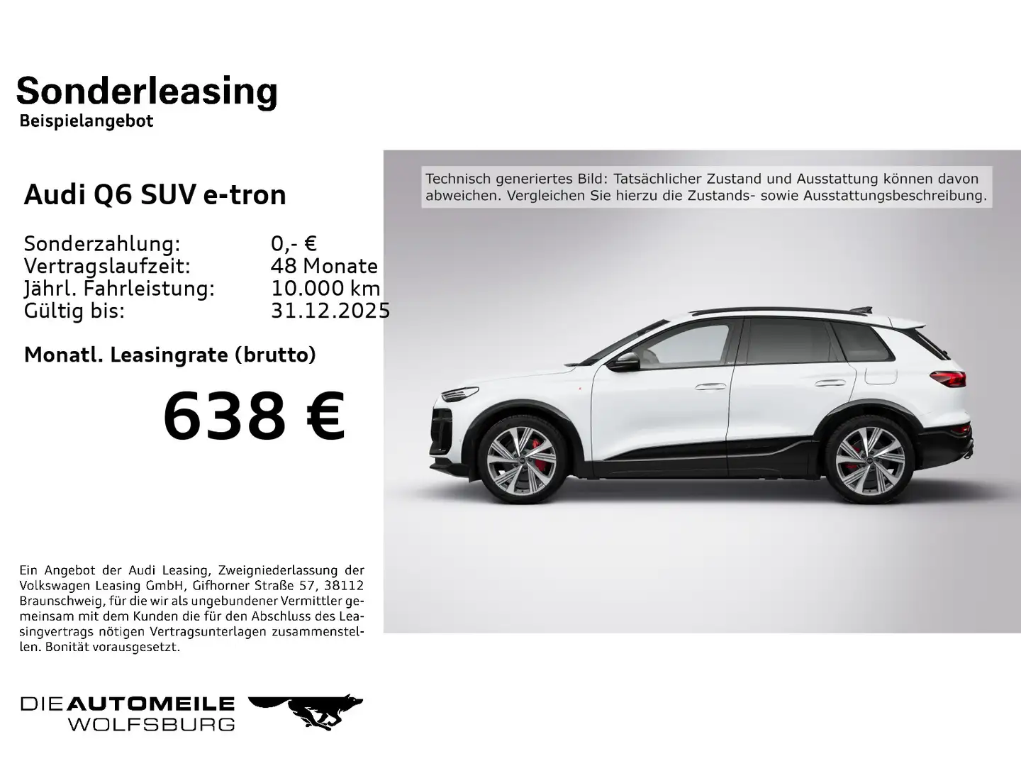 Audi Sonstige Q6 e-tron quattro Luft/Matrix/HeadUp/B+O/AHK/Pan Weiß - 2