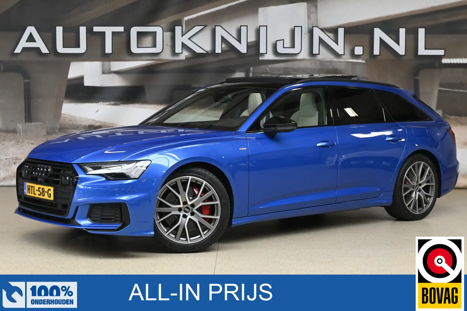 Audi A6 Avant 55 TFSIe 367pk quattro Competition | DCC | N Blau - 1