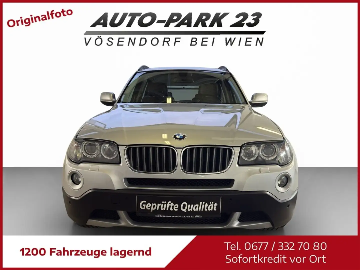 BMW X3 2,0d X-DRIVE AUTOMATIC**MIT GARANTIE*MOD2010 Silber - 2