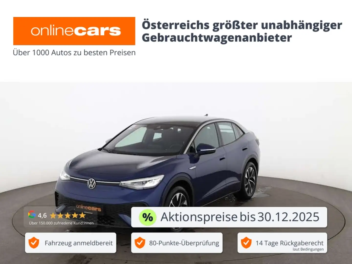 Volkswagen ID.5 .5 Pro Performance 77kWh Aut LED RADAR NAVI PDC Blau - 1