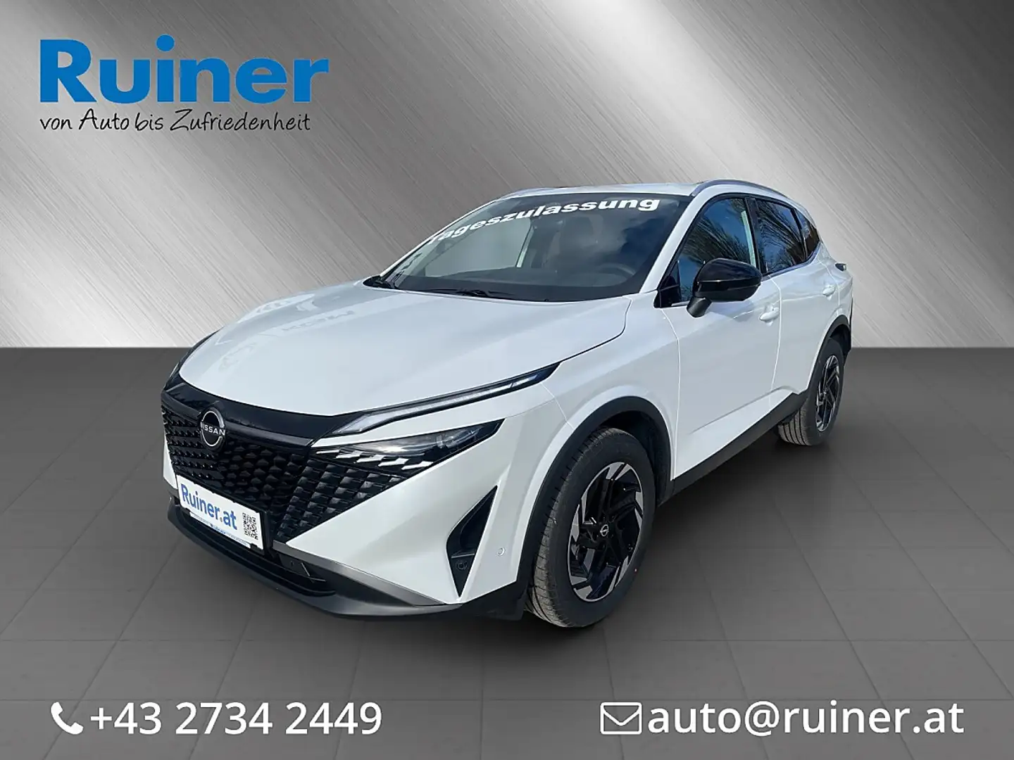 Nissan Qashqai 1,5 VC-T e-Power N-Connecta /205Ps elektrisch Weiß - 1