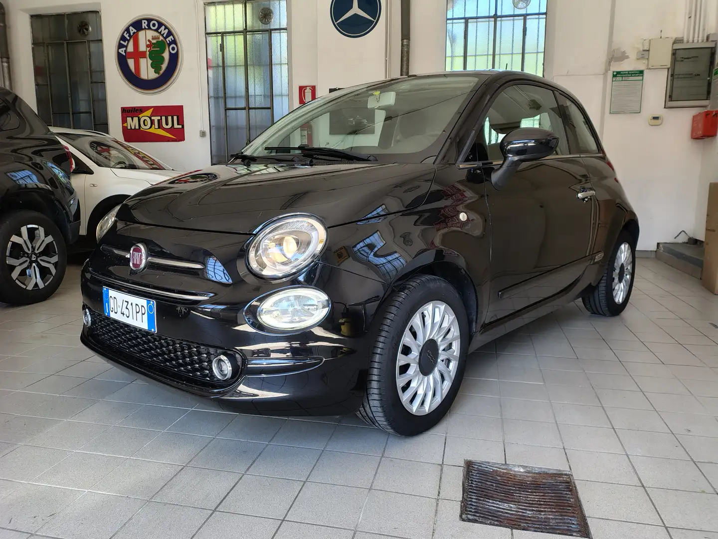 Fiat 500 1.2 LOUNGE GPL 69CV OK NEOPATENTATI Schwarz - 1