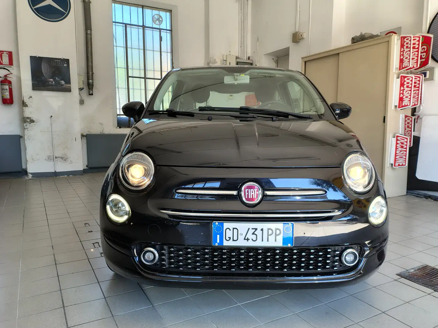 Fiat 500 1.2 LOUNGE GPL 69CV OK NEOPATENTATI Schwarz - 2