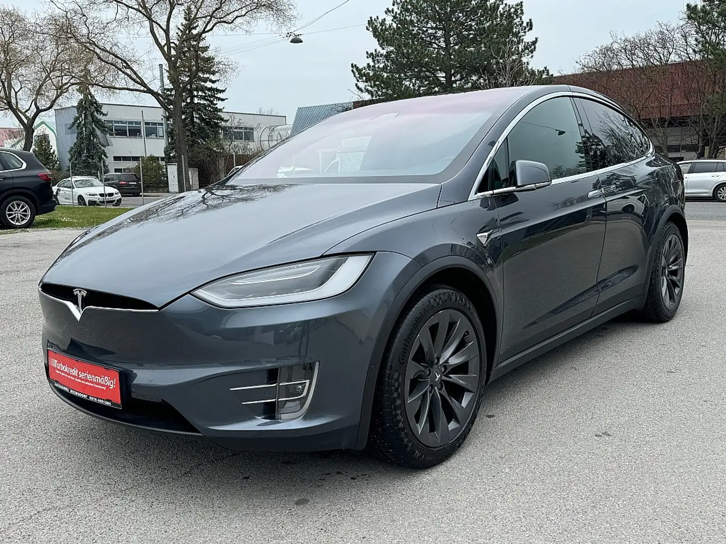 Tesla Model X 75D 75kWh (mit Batterie) Mwst Ausweisbar  / 7SI... Grau - 1